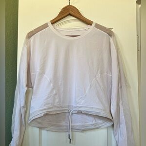 Lululemon white long sleeve top